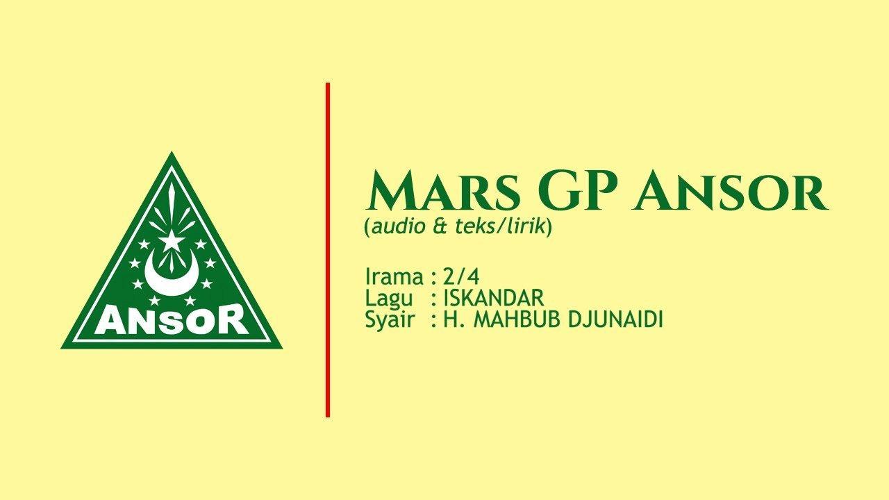 Lirik Mars GP Ansor, Simbol Spiritual Gerakan Pemuda Ansor